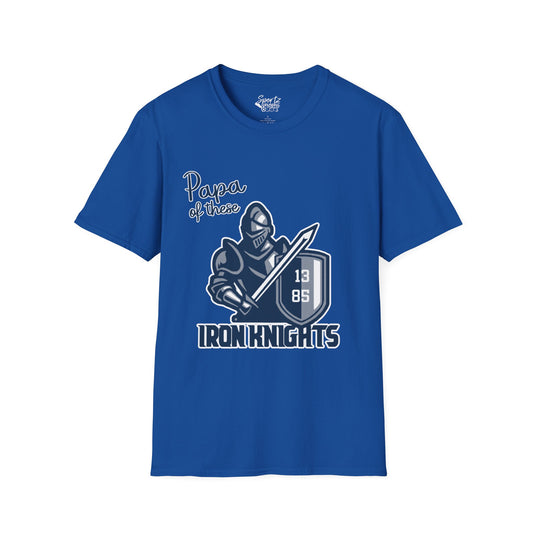 Iron Knights Basic Adult Unisex T-Shirt - Papa of These Design