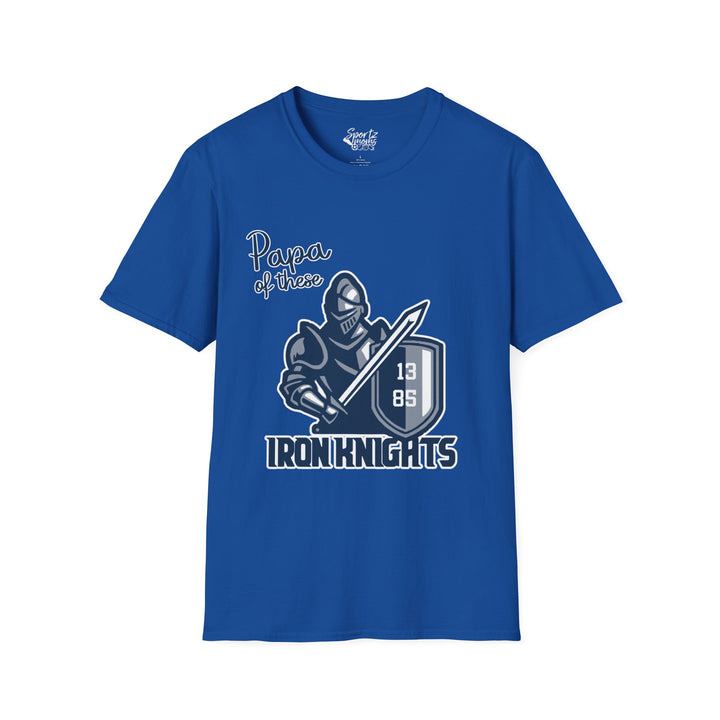 Iron Knights Adult Unisex T-Shirt - Papa of These Design