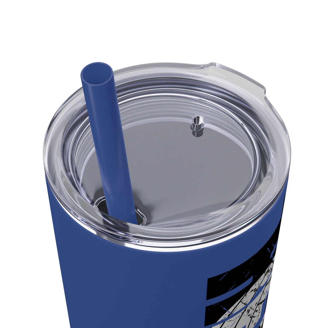 Volleyball 20oz Skinny Tumbler with Straw w/Custom Name