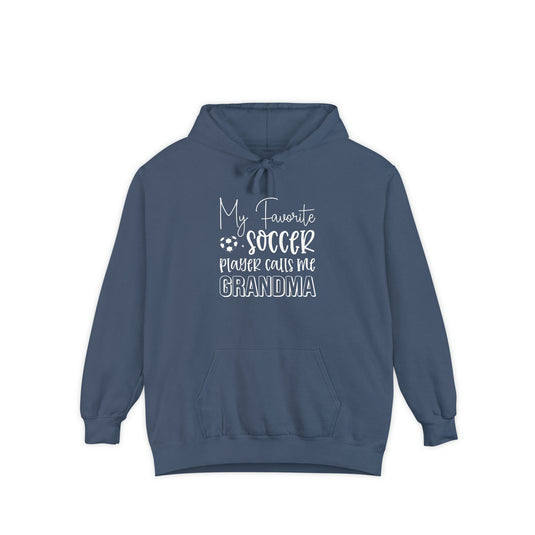 My Favorite Soccer Player (Grandma Version) Adult Unisex Premium Hooded Sweatshirt