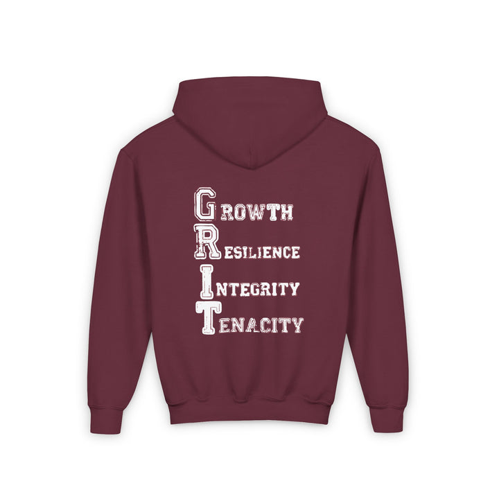 Southern Grit Unisex Youth Hooded Sweatshirt w/Both Logos