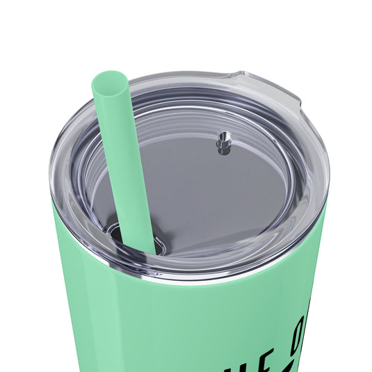 The Only BS I Need Baseball 20oz Skinny Tumbler with Straw in Matte or Glossy