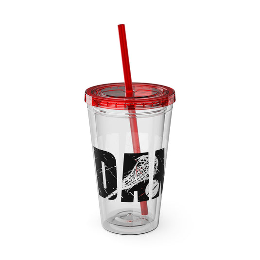 Lacrosse 16 oz Sunsplash Tumbler with Straw w/Custom Name