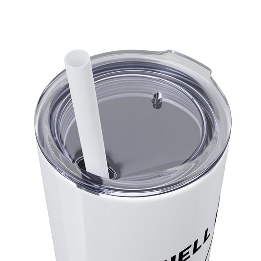 When Hell Freezes Hockey 20oz Skinny Tumbler with Straw in Matte or Glossy