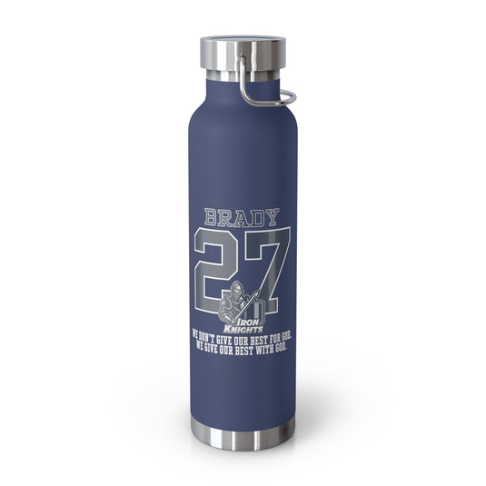 Iron Knights 22oz Bottle - Last Name & Number w/Knight Design