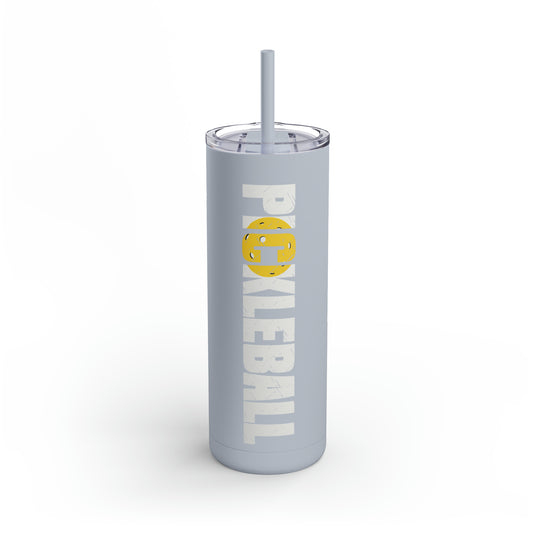 Pickleball 20oz Skinny Matte Tumbler