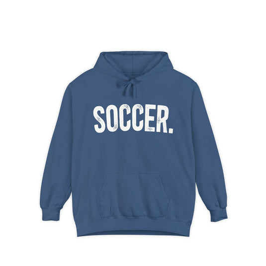 Rustic Design Soccer Adult Unisex Premium Hooded Sweatshirt