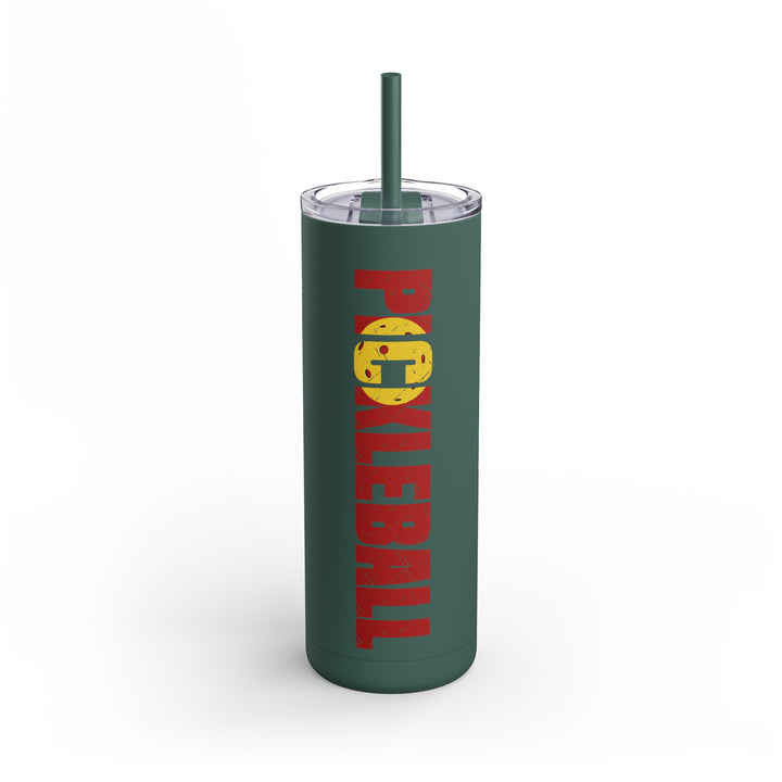 Pickleball 20oz Skinny Matte Tumbler