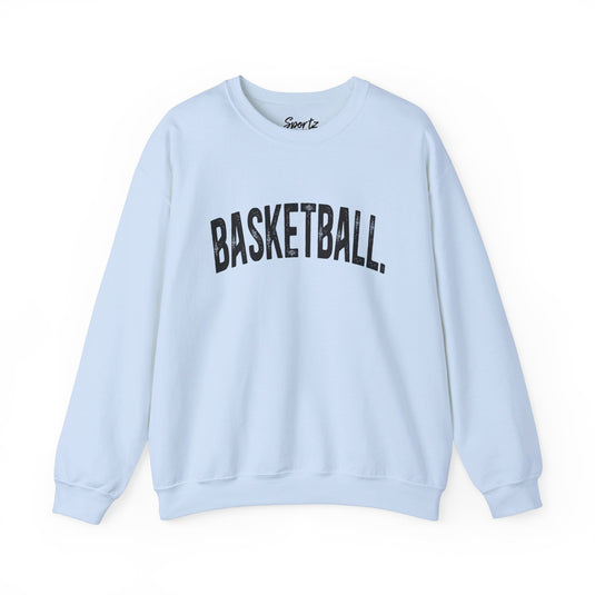 Rustic Design Basketball Adult Unisex Basic Crewneck Sweatshirt