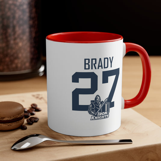 Iron Knights 11 oz Accent Mug - Last Name & Knight Design