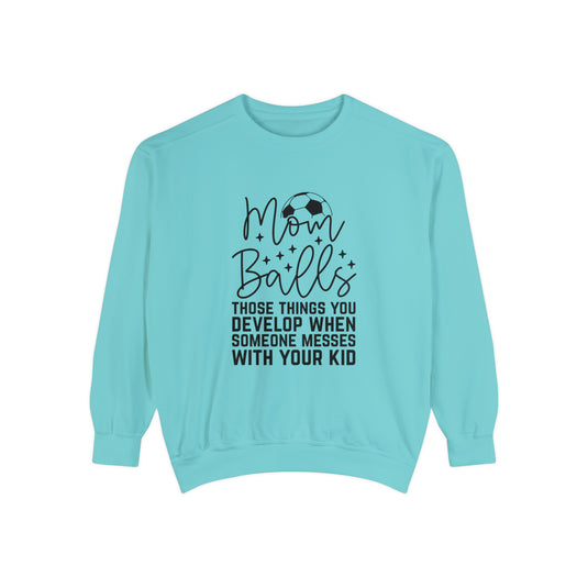 Mom Balls Soccer Adult Unisex Premium Crewneck Sweatshirt