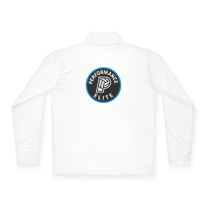 Performance Elite Unisex Adult Long Sleeve Quarter-Zip Pullover w/Front & Back Logo