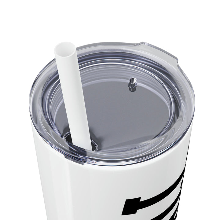 Tall Design Baseball 20oz Skinny Tumbler with Straw in Matte or Glossy