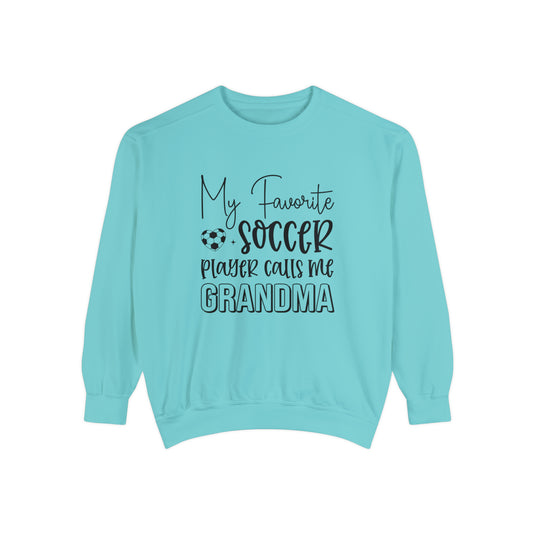 My Favorite Soccer Player (Grandma Version) Adult Unisex Premium Crewneck Sweatshirt