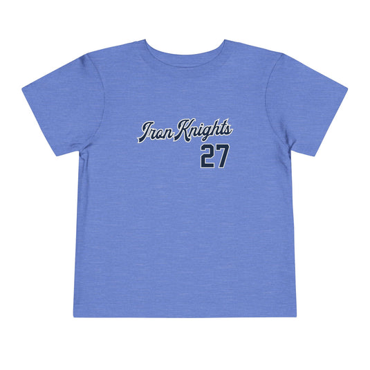 Iron Knight's Toddler Unisex Basic T-Shirt - Blue Jersey Match