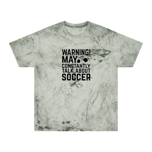 Warning Soccer Adult Unisex Colorblast T-Shirt