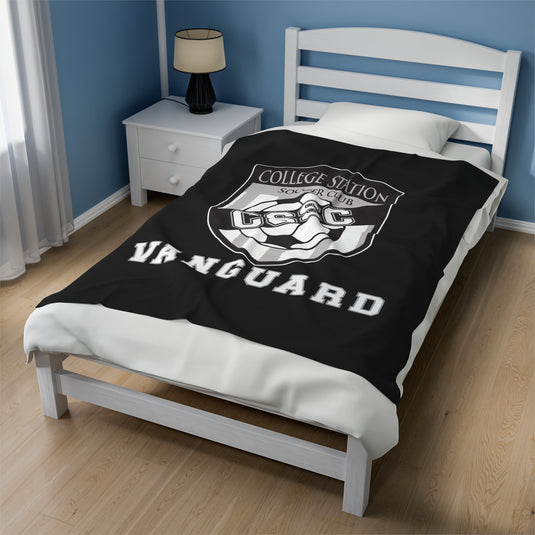 College Station Soccer Club Vanguard Velveteen Plush Blanket