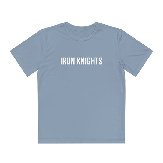 Iron Knights Youth Short Sleeve Competitor Moisture Wicking Tee w/Text Only