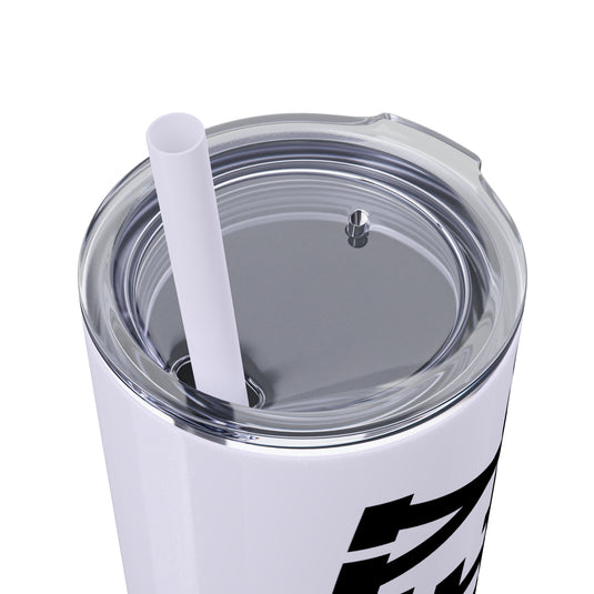 Tall Design Hockey 20oz Skinny Tumbler with Straw in Matte or Glossy