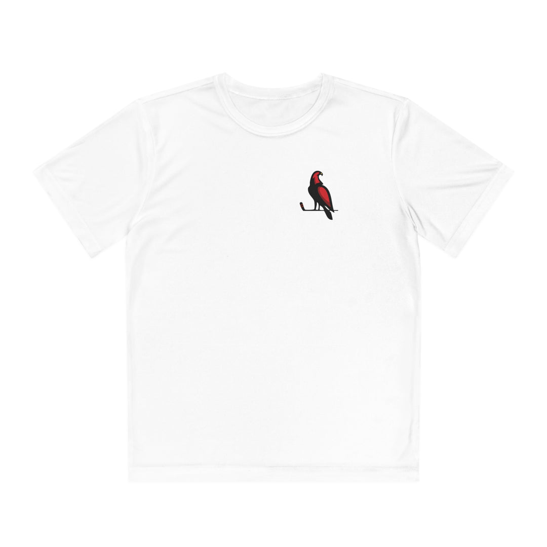 Wheeling Lightningbirds Unisex Youth Short Sleeve Competitor Moisture Wicking T-Shirt - Bird Logo Only