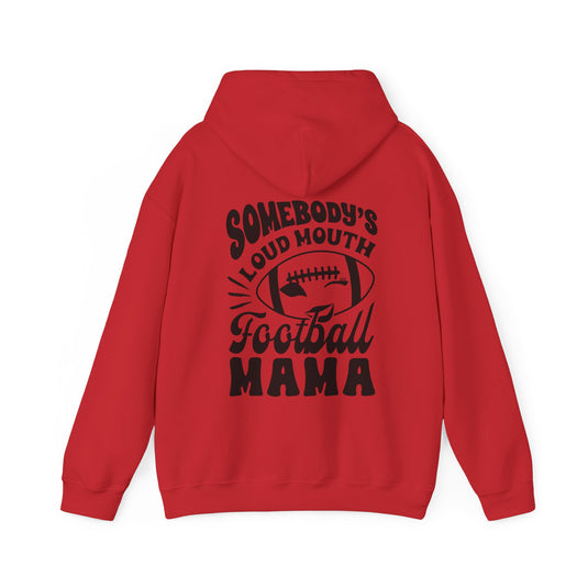 Somebody's Loud Mouth Football Mama Unisex Adult Basic Hooded Sweatshirt