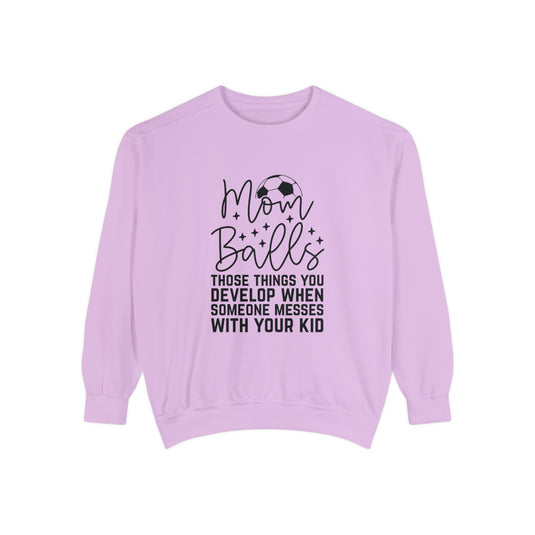 Mom Balls Soccer Adult Unisex Premium Crewneck Sweatshirt