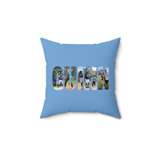 Custom Picture Block Name Polyester Pillow