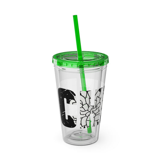 Cheer 16 oz Sunsplash Tumbler with Straw