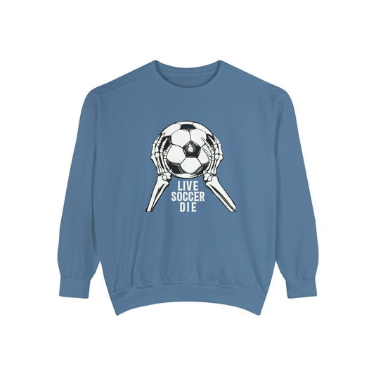 Live Soccer Die Adult Unisex Premium Crewneck Sweatshirt