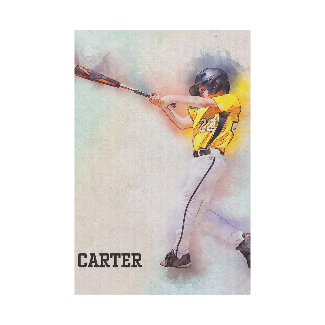 Plastic Yard Sign Picture w/Watercolor Effect