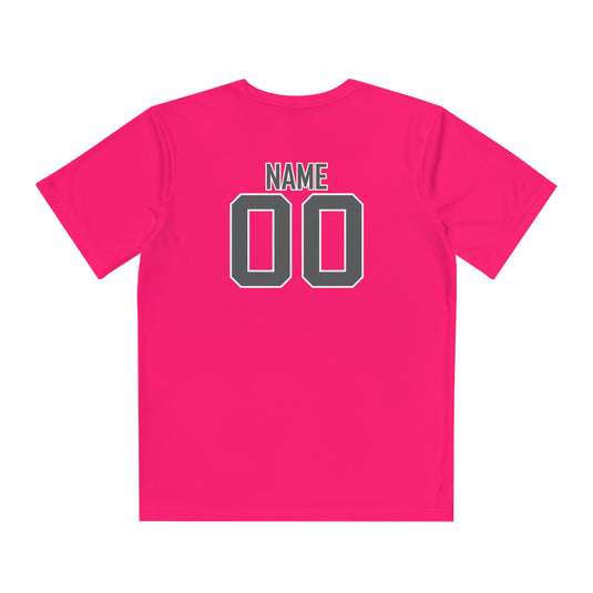 Edgewood Premier FC Unisex Youth Short Sleeve Moisture Wicking T-Shirt - Breast Cancer Awareness