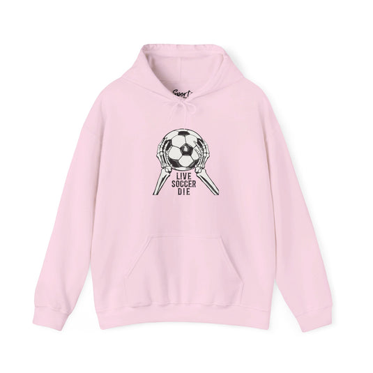 Live Soccer Die Adult Unisex Basic Hooded Sweatshirt