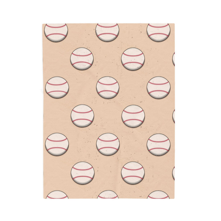 Vintage Baseball Plush Blanket