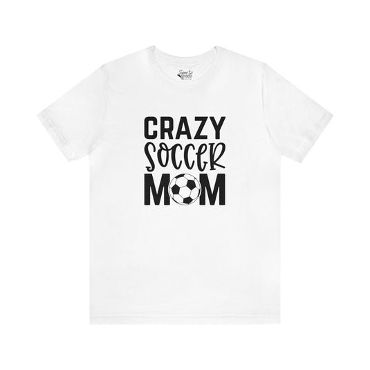 Crazy Soccer Mom Adult Unisex Mid-Level T-Shirt