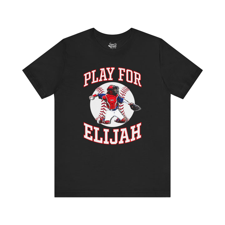 Play for Elijah - Unisex Adult Apparel w/ 3 & Cross on back