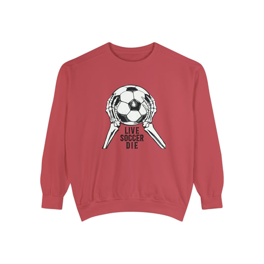 Live Soccer Die Adult Unisex Premium Crewneck Sweatshirt