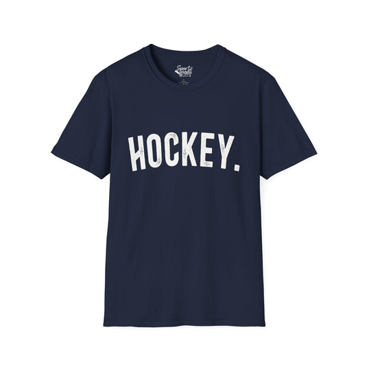 Rustic Design Hockey Adult Unisex Basic T-Shirt