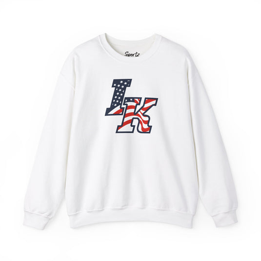 Iron Knights Basic Adult Unisex Crewneck Sweatshirt W/Flag Logo Only