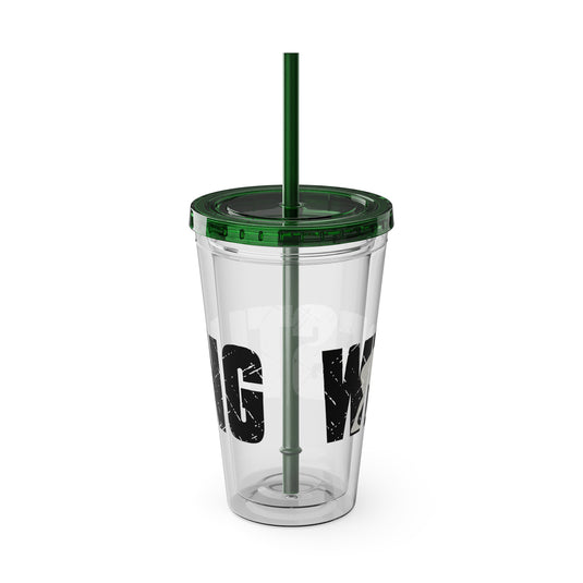 Wrestling 16 oz Sunsplash Tumbler with Straw