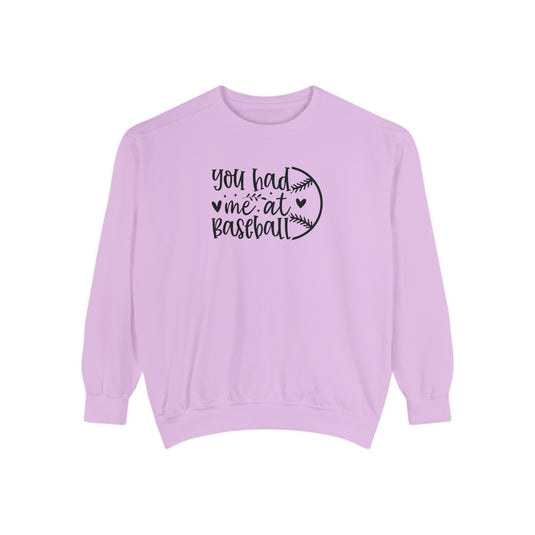 You Had Me at Baseball Adult Unisex Premium Crewneck Sweatshirt