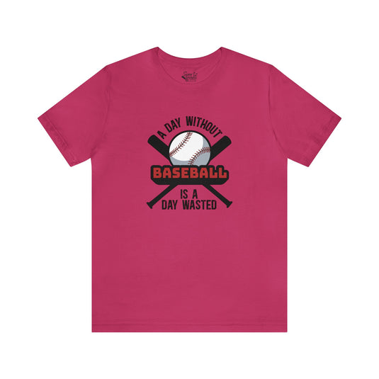 A Day Without Baseball Adult Unisex Mid-Level T-Shirt