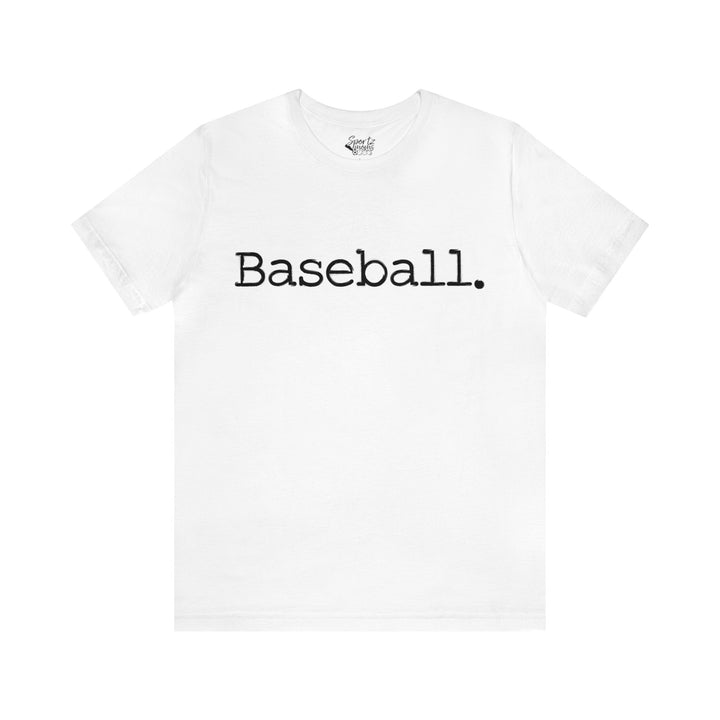 Typewriter Design Baseball Adult Unisex Mid-Level T-Shirt