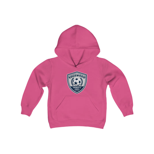 Edgewood Premier FC Unisex Youth Basic Hooded Sweatshirt - Breast Cancer Awareness