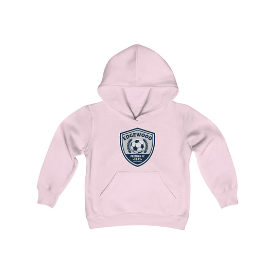 Edgewood Premier FC Unisex Youth Basic Hooded Sweatshirt - Breast Cancer Awareness