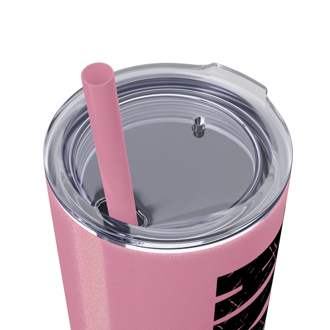 Gymnastics 20oz Skinny Tumbler with Straw w/Custom Name