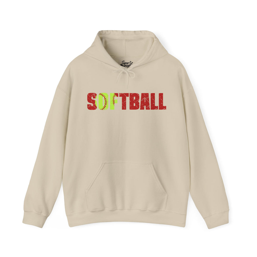 Softball Adult Unisex Hooded Sweatshirt