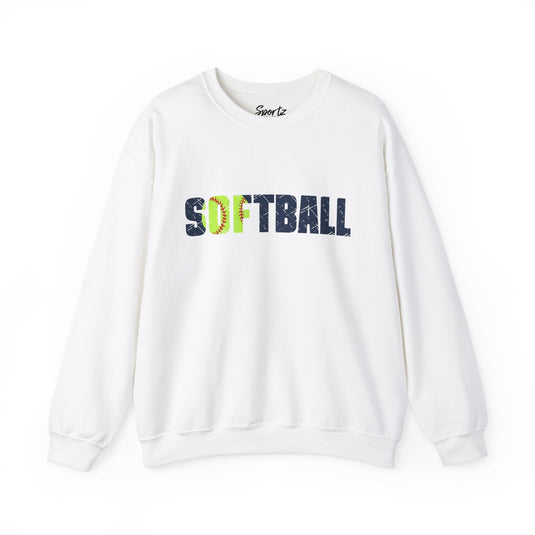 Softball Adult Unisex Basic Crewneck Sweatshirt