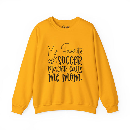 My Favorite Soccer Player Adult Unisex Basic Crewneck Sweatshirt