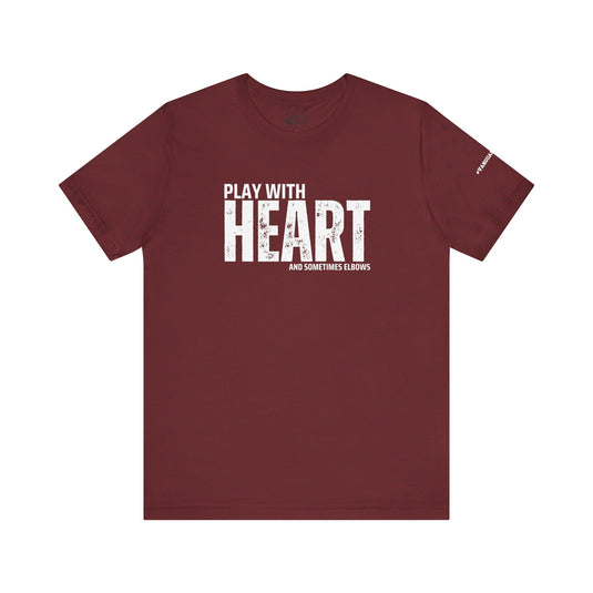 College Station Soccer Club Vanguard Unisex Adult T-Shirt - Play With Heart