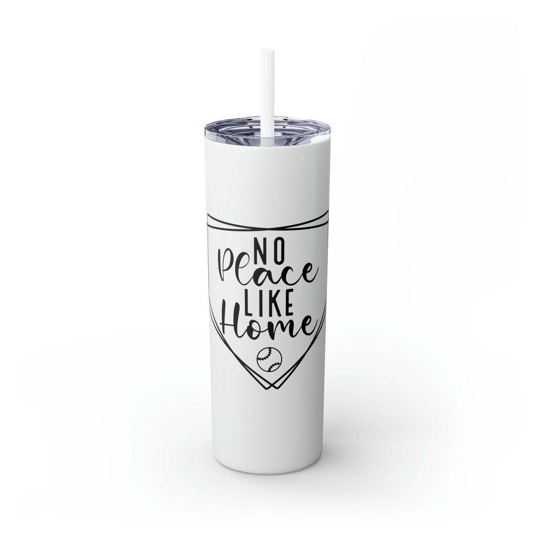 No Place Like Home V2 Baseball 20oz Skinny Tumbler with Straw in Matte or Glossy
